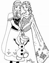Coloring Elsa Anna Pages Frozen Printable Print Fever Let Go Disney Princess Kids Color Frost Jack Animation Movies Book Getcolorings sketch template
