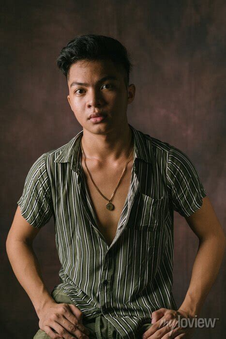 Amazing Portrait Shot A Handsome Filipino Male Model In The Philippines