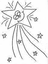 Star Coloring Pages Shooting Colouring Christmas Twinkle Bethlehem Sheets Stars Little Printable Drawing Color Clipart Emotions Kids Board Library Visit sketch template