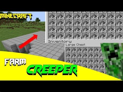automatic creeper farm  minecraft survival minecraft part  youtube