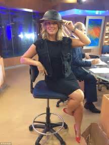 samantha armytage dons a helmet and flak jacket to take on