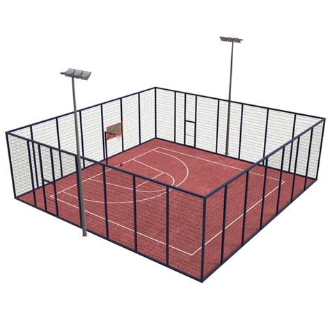 streetball field  model  vray corona