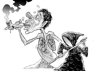 cartoons  comicstrip smoke cancer editorial cartoon  bladimer usi