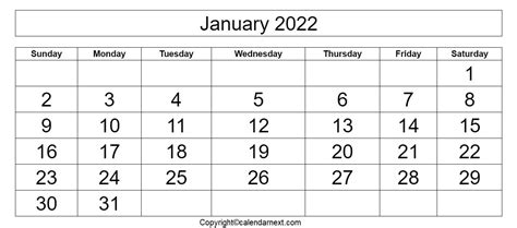 january  calendar  printable calendar templates