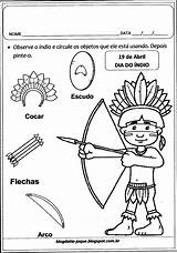 Colorir Indios Flecha Atividade índio Indio Atividades Artigo sketch template