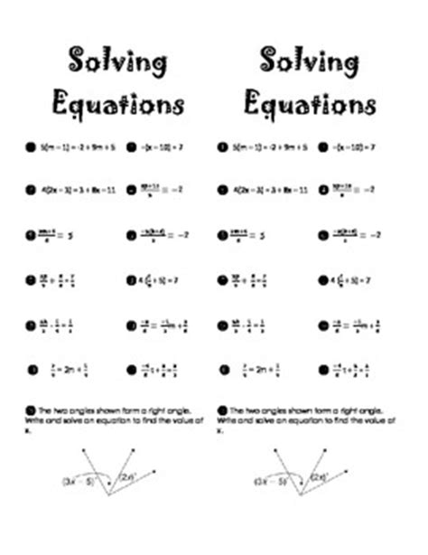 solving equations practice worksheet worksheets releaseboard