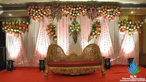 home sln flower decoration wedding stage decorations engagement stage decoration wedding