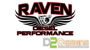 raven diesel performance logo  designs llc