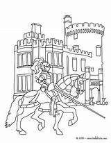 Coloring Pages Knight Castle Medieval Front Knights Online Print Color Hellokids Times Kids Crafts Drawing Manor Party Castles Historical Printable sketch template