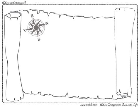 printable treasure map template printable templates