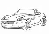 Coloring Cabriolet Pages Bmw Car Z8 Convertible M3 Drawing Z4 Print Kids Color Wonder Main X5 Printable Online sketch template