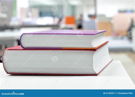books  desk stock photo image