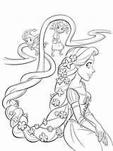 Pages Coloring Disney Rapunzel Princess Printable Colouring Clipart Colorare Hair Da Disegni Kids Flynn Children Popular Library Choose Board sketch template