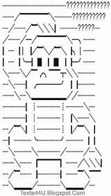 Monkey Text Confused Ascii Cool sketch template