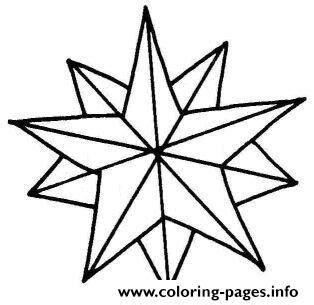 clip art christmas star coloring page printable