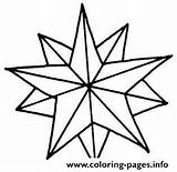 Christmas Star Coloring Clip Printable Pages sketch template