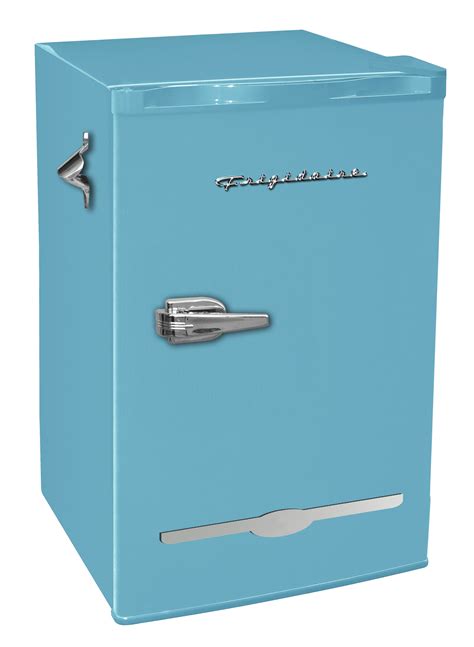 frigidaire  cu ft retro mini fridge  side bottle opener efr blue walmartcom