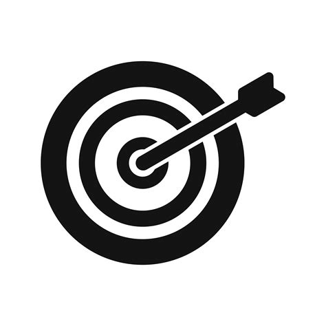 bullseye icon vector illustration  vector art  vecteezy