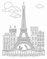Eiffel Colouring Torre Eiffelturm Ausmalen Parigi Colorear Mykinglist Pencils Iniciales Watercolors Paisagens Riscos Besuchen sketch template