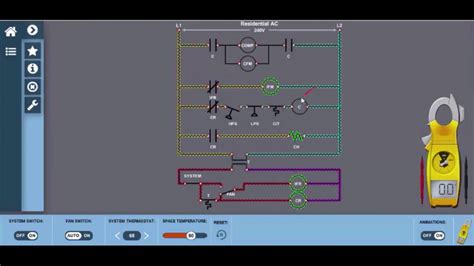 residential ac wiring diagram hvac electricity youtube