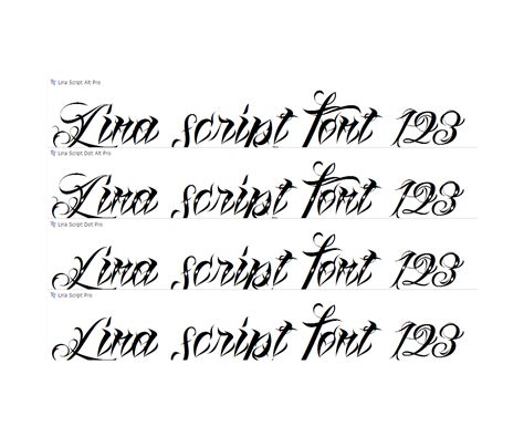 script tattoo font family calligraphy tattoo fonts