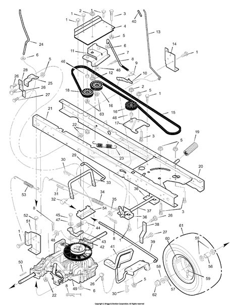 murray xb lawn tractor  parts diagram  motion drive
