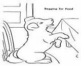 Coloring Puppy Pages Begging Printable Pup Food Color Print Info sketch template