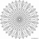 Mandala Coloring Pages Star sketch template