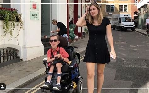 disabled man and able bodied girlfriend want to show their love to the