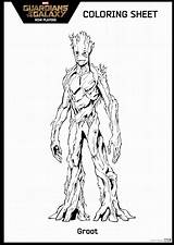 Coloring Galaxy Guardians Pages Para Colorear Marvel Printable Sheet Color Print Groot Sheets Superheroes Coloring2print Comments sketch template