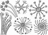 Coloring Fireworks Printable Pages Popular Kids sketch template