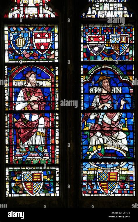 Medieval Stained Glass West Window Canterbury Cathedral