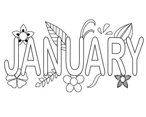 coloring pages  months   year learn  color