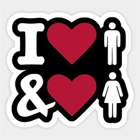 I Heart Love Bisexual Bisexual Sticker Teepublic Au