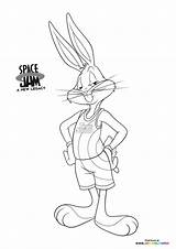 Bugs Tunes Looney Daffy Bunny2 sketch template
