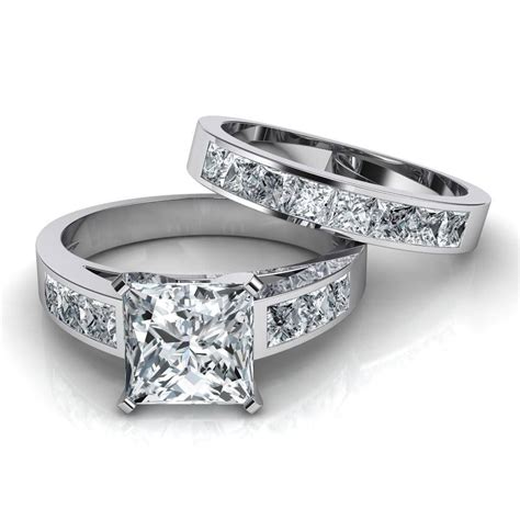 princess cut diamond wedding ring sets home family style