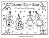 Coloring Years Pages Year Eve Kids Sheets Teddy Bear Activities Printable Crafts Colouring Children Printables Puzzles Cute Bears Bible Holiday sketch template
