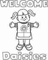 Girl Scout Coloring Pages Scouts Daisy Printables Brownie Law Welcome sketch template