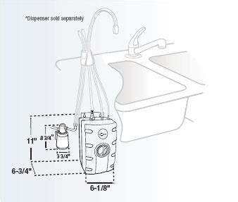 insinkerator sst fltr  gallon stainless tank  filtration system buy insinkerator instant hot