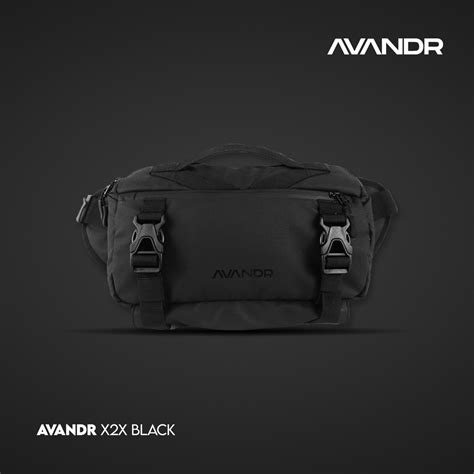 Jual Avandr X2x Black Matte Tas Selempang Pria Multifungsi Sling Bag