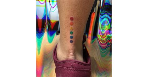 rainbow dots lgbtq pride tattoo ideas popsugar love and sex photo 17
