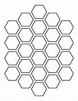 Honeycomb Pattern Stencil Template Shape Bee Choose Board sketch template