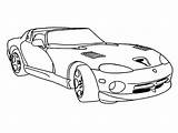 Coloring Dodge Pages Car Viper Racing Cars Coloringsky sketch template