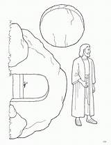 Coloring Jesus Resurrection Pages Lds Library Clipart sketch template