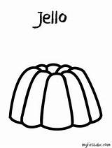 Jello Happy Jelly Coloring Pages sketch template