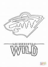Wild Coloring Minnesota Nhl Hockey Logo Pages Printable Sport Color Clipart Supercoloring Print Timberwolves Book Mn Kids Outline Template Sports sketch template