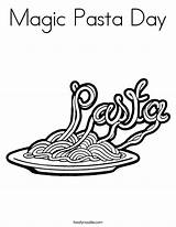 Coloring Pasta Magic Noodle Built California Usa sketch template