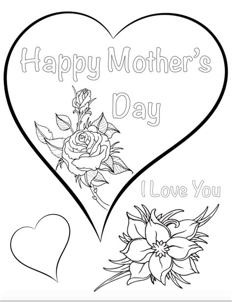 cute mothers day coloring pages