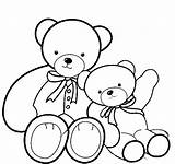 Teddy Bear Coloring Pages Printable Bears Kids Baby Cute Drawing Line Color Picnic Colouring Procoloring Sheets Print Book Preschool Gangsta sketch template