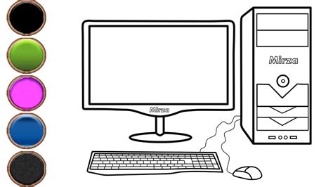 computer keyboard coloring pages  kids